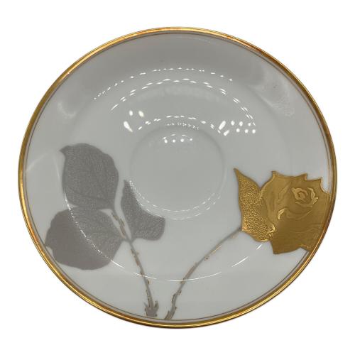 大倉陶園 (オオクラトウエン) カップ&ソーサー 金蝕バラ