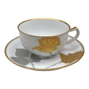 大倉陶園 (オオクラトウエン) カップ&ソーサー 金蝕バラ