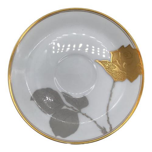 大倉陶園 (オオクラトウエン) カップ&ソーサー 金蝕バラ