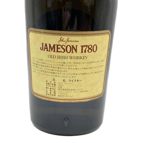 JAMESON 1780 オールドアイリッシュ 12年 750ml