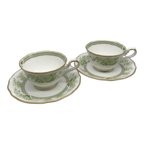 Noritake (ノリタケ) カップ&ソーサー オリエンタルトレイル 2Pセット