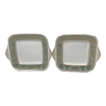 Wedgwood (ウェッジウッド) スクエアプレート コロンビア・セージグリーン 2Pセット