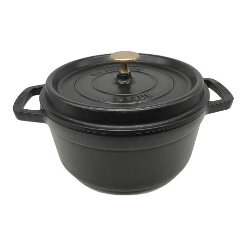 Staub (ストウブ) ピコ ココット ラウンド 22cm ブラック