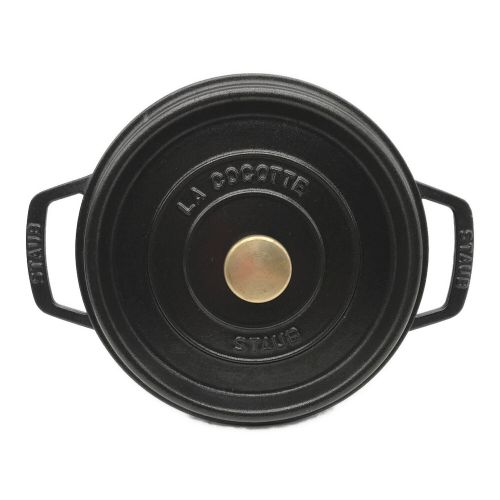 Staub (ストウブ) ピコ ココット ラウンド 22cm ブラック