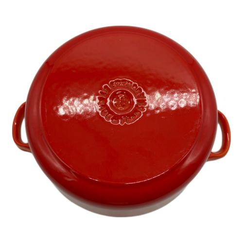 LE CREUSET (ルクルーゼ) 両手鍋 18cm オレンジ｜トレファクONLINE