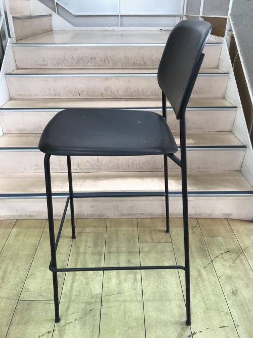 HAY (ヘイ) カウンターチェアー ブラック 428 SOFT EDGE 90 BAR STOOL HIGH