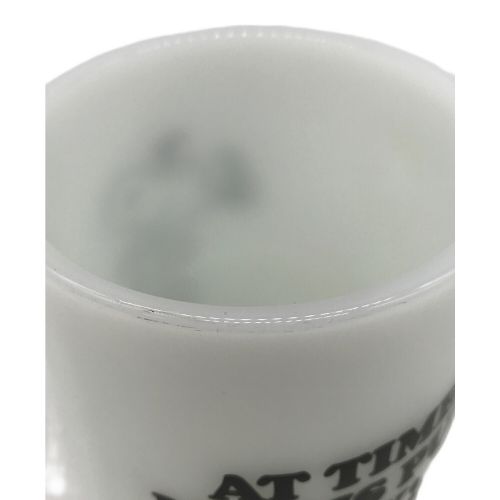 Anchor Hocking (アンカーホッキング) マグカップ ミルクグラス AT TIME LIFE IS PURE スヌーピー 70-80'S