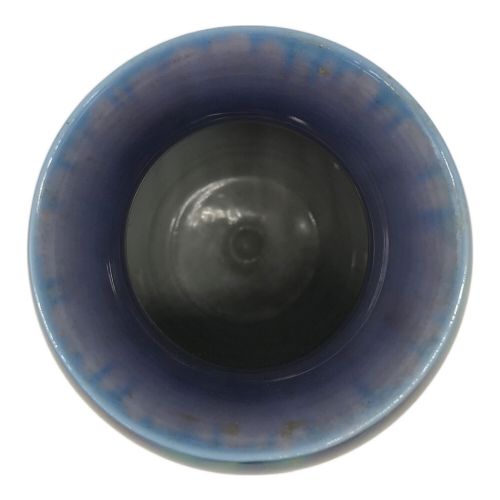 徳田八十吉 (トクダヤソキチ) 花瓶 碧明耀彩 人間国宝