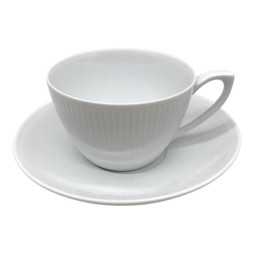 ROYAL COPENHAGEN (ロイヤル・コペンハーゲン) カップ&ソーサー ホワイトフルーテッド・プレイン