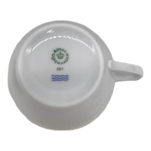 ROYAL COPENHAGEN (ロイヤル・コペンハーゲン) カップ&ソーサー ホワイトフルーテッド・プレイン