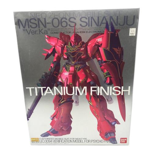 BANDAI (バンダイ) ガンプラ 1/100スケール MG [Ver.Ka] ニュータイプ専用モビルスーツ MSN-06S シナンジュ チタニウムフィニッシュ