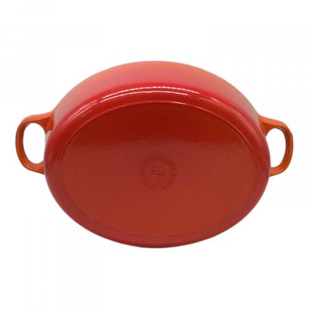 未使用！ル・クルーゼ LeCreuset ココットオーバル 25 cm オレンジ ル・クルーゼ ココット・オーバル 25cm 2502-25 [オレンジ] (鍋) 価格