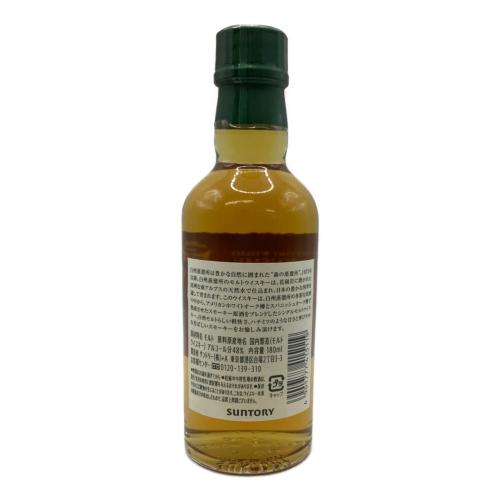 サントリー 白州蒸溜所限定DISTILLERY EXCLUSIVE ウィスキー アメリカンオーク&スパニッシュオーク ピーテッドモルト 180ml