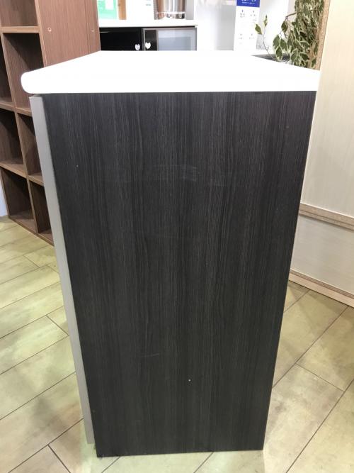 ニトリ 1枚扉レンジ台 ダークブラウン 359 引き出し付