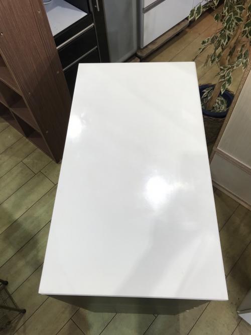 ニトリ 1枚扉レンジ台 ダークブラウン 359 引き出し付