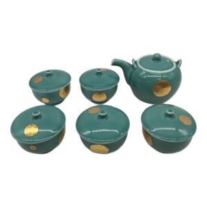 白山陶器 (ハクサントウキ) 青磁茶器揃え 急須・湯5pセット