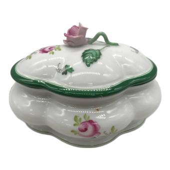Herend (ヘレンド) オーバルボックス 14cm 6058-0-09 ウィーンのバラ