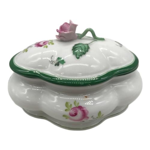 Herend (ヘレンド) オーバルボックス 14cm 6058-0-09 ウィーンのバラ