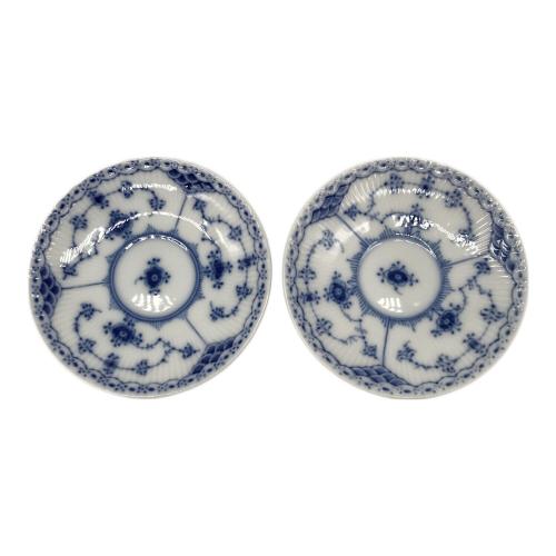 ROYAL COPENHAGEN (ロイヤル・コペンハーゲン) カップ&ソーサー ブルーフルーテッド・ハーフレース 2Pセット