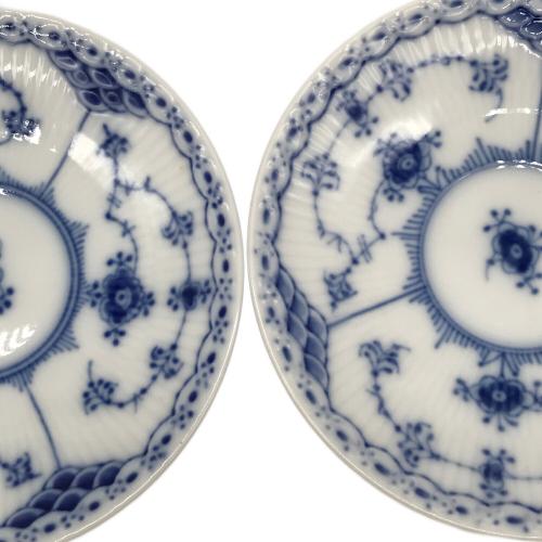 ROYAL COPENHAGEN (ロイヤル・コペンハーゲン) カップ&ソーサー ブルーフルーテッド・ハーフレース 2Pセット