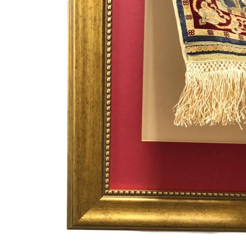 ヘレケ 絨毯 額 16×16