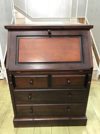 民藝家具 ライティングビューロー ブラウン 流氷9090