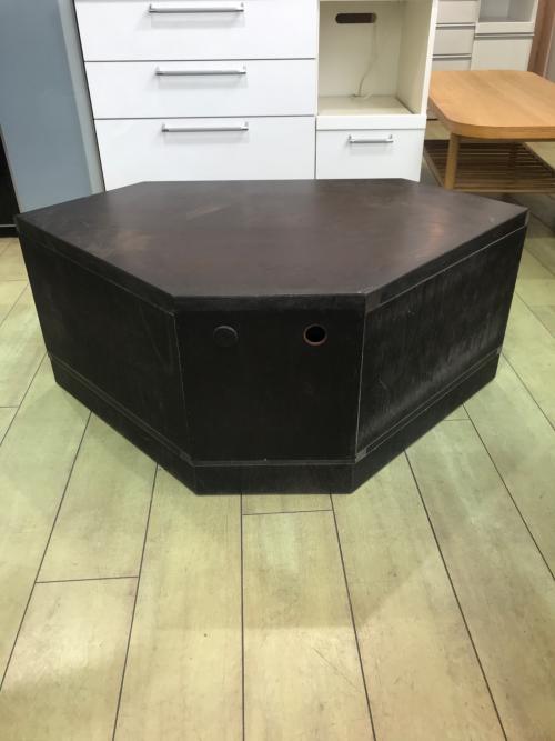 コーナーテレビ台 ダークブラウン