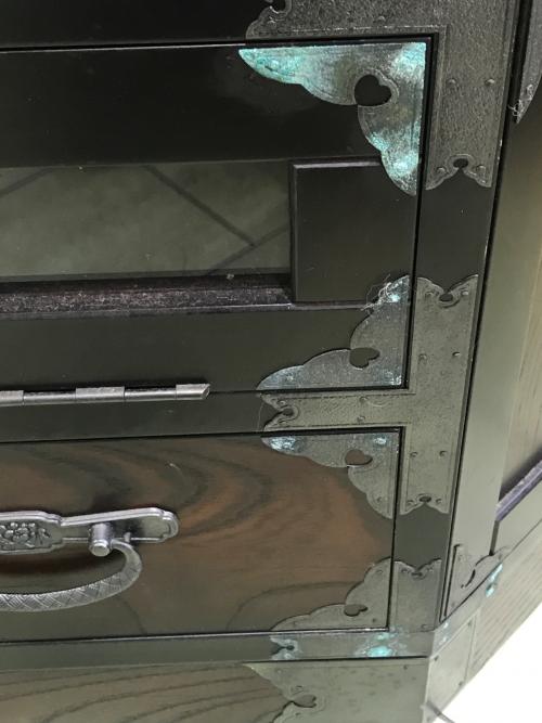 コーナーテレビ台 ダークブラウン