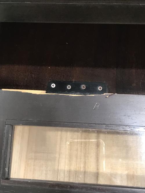 コーナーテレビ台 ダークブラウン