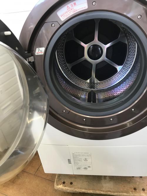 TOSHIBA (トウシバ) ドラム式洗濯乾燥機 洗剤自動投入/スマホ連携 12.0kg 7.0㎏ TW-127X8L 2019年製 クリーニング済 50Hz／60Hz