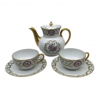 Limoges (リモージュ) ティー・コーヒーセット HAVILAND/ポット蓋欠け有 ポット1・カップ&ソーサー2