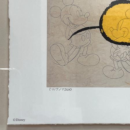 ミッキーマウス　生誕70周年記念アートフレーム　シリアルナンバー入り アートフレーム ミッキーマウス生誕70周年記念 シリアルナンバー入り