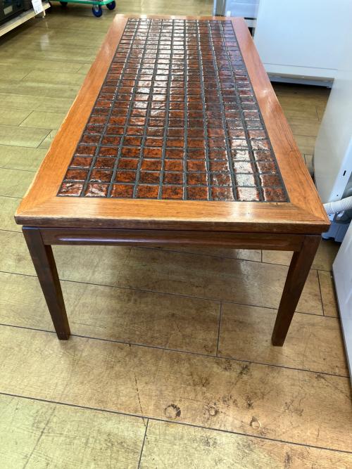 コーヒーテーブル ブラウン タイルトップ @ Π