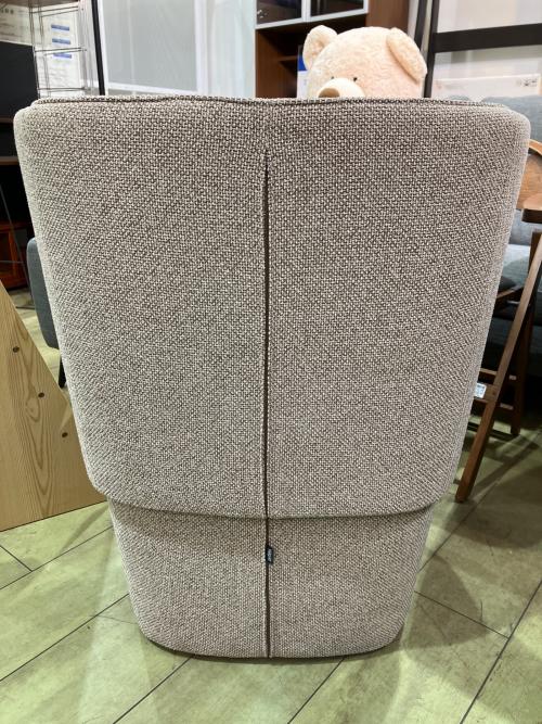 arflex (アルフレックス) 回転ラウンジチェア グレー 1人掛け ファブリック BRERA