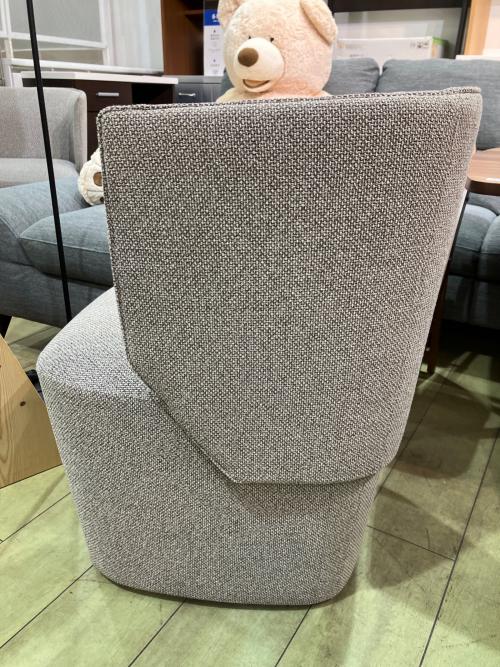 arflex (アルフレックス) 回転ラウンジチェア グレー 1人掛け ファブリック BRERA