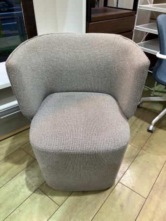 arflex (アルフレックス) 回転ラウンジチェア グレー 1人掛け ファブリック BRERA