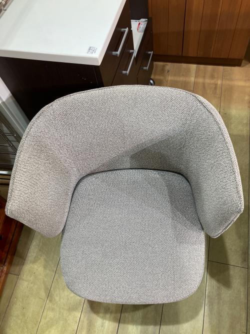 arflex (アルフレックス) 回転ラウンジチェア グレー 1人掛け ファブリック BRERA