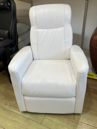 ニトリ 1人掛け電動リクライニングソファー キャメル 半革｜トレファク