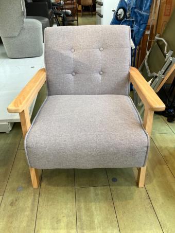 イーナ 1人掛けソファー en-051 グレー×ナチュラル