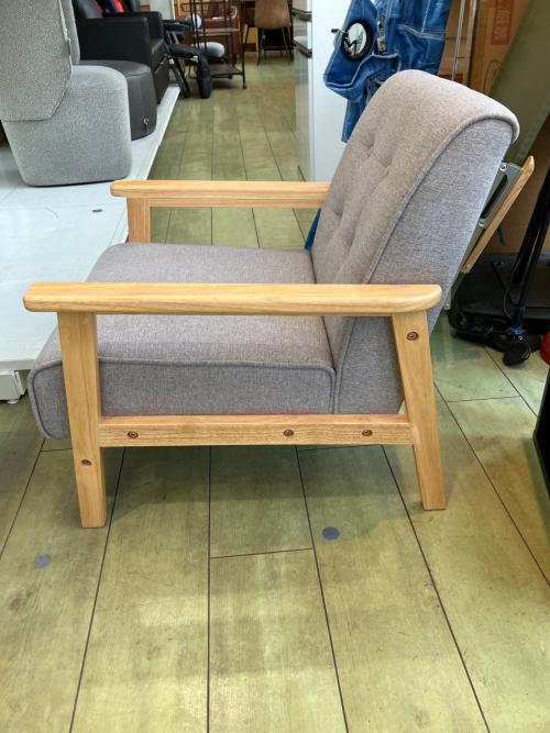 イーナ 1人掛けソファー en-051 グレー×ナチュラル