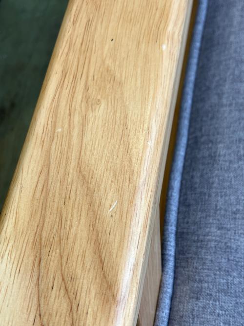 イーナ 1人掛けソファー en-051 グレー×ナチュラル