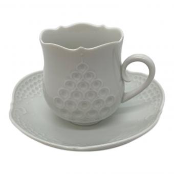 Meissen (マイセン) カップ&ソーサー ホワイトレリーフ
