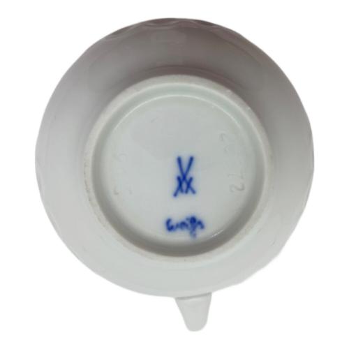 Meissen (マイセン) カップ&ソーサー ホワイトレリーフ