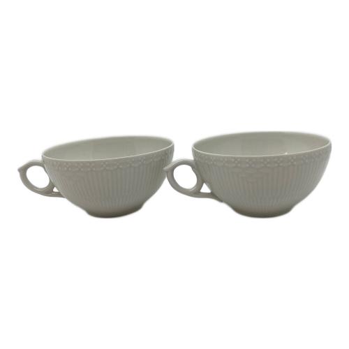 ROYAL COPENHAGEN (ロイヤル・コペンハーゲン) カップ&ソーサー ホワイトフルーティドハーフレース