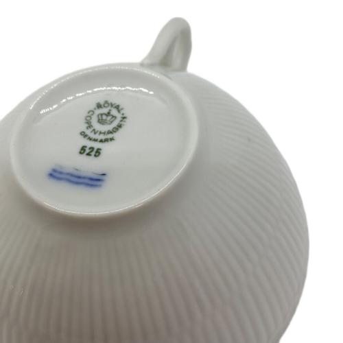 ROYAL COPENHAGEN (ロイヤル・コペンハーゲン) カップ&ソーサー ホワイトフルーティドハーフレース