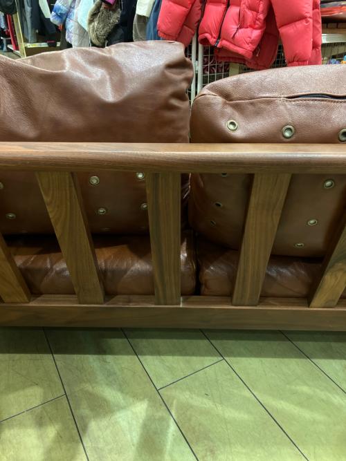 シギヤマ家具 (シギヤマカグ) 2人掛けソファー ブラウン