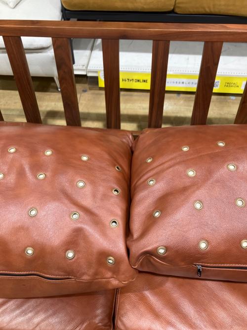 シギヤマ家具 (シギヤマカグ) 2人掛けソファー ブラウン