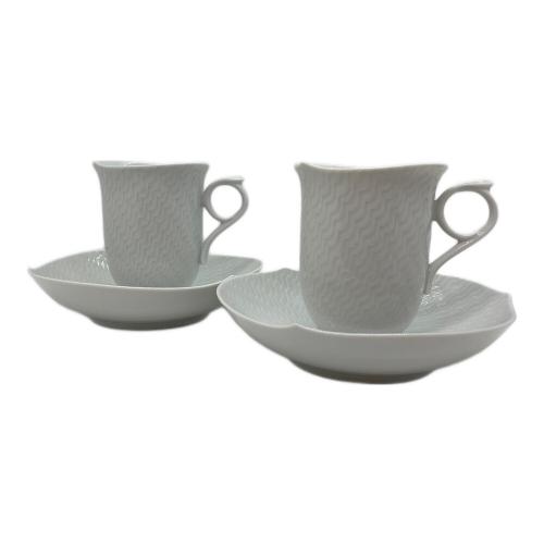Meissen (マイセン) カップ&ソーサー 波の戯れホワイト