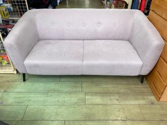 東谷 (アズマヤ) 2人掛けソファー SS-130 ベージュ×脚ブラック