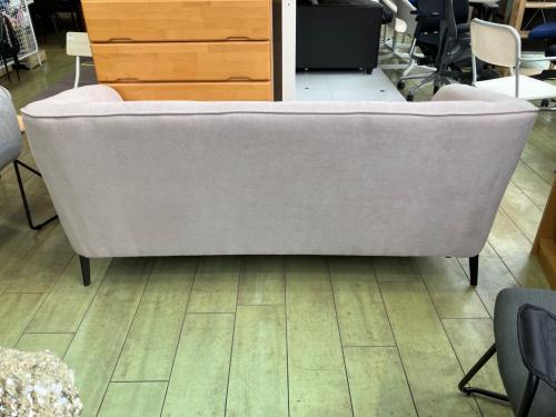 東谷 (アズマヤ) 2人掛けソファー SS-130 ベージュ×脚ブラック